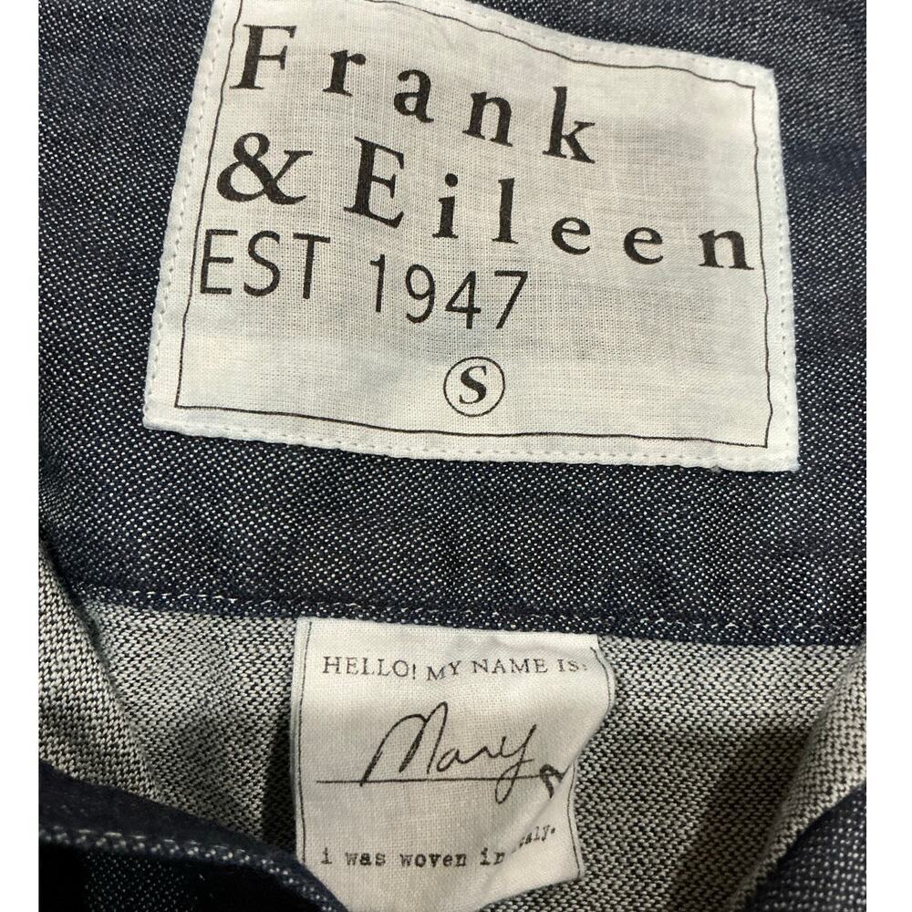Frank & Eileen Mary Raw Rinse Denim Famous Denim Shirtdress Long Sleeve Small - Picture 13 of 15